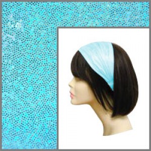 Headband - 12 pcs Metallic Headband - Light Blue - HB-HDB102105 